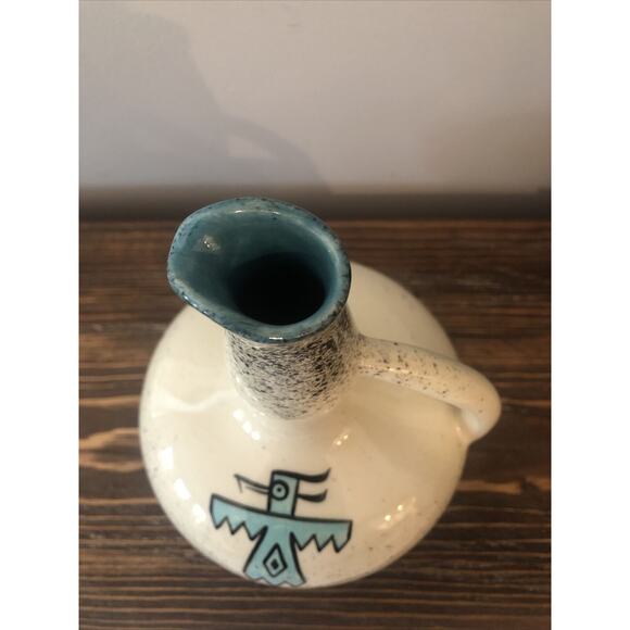 Loma of Arizona "Thunderbird" Carafe Cruet Water Pitcher Vessel Vintage - Picture 3 of 5